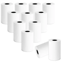 12 Rolls Thermal Receipt Paper 2 1/4 x 39, Mini Credit Card Paper Compatible ...