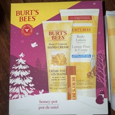 Burt's Bees Honey Pot Gift Set, Lip Balm, Body Lotion and Hand Cream, 1 Gift Set