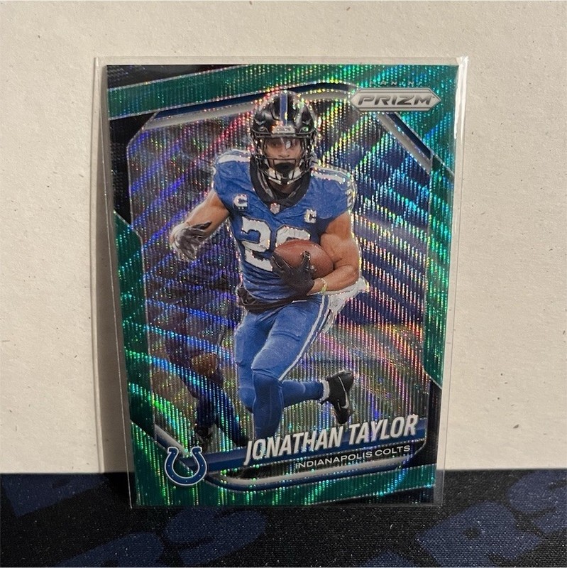 2025 Panini Prizm Jonathan Taylor #108 Green Prizm Indianapolis Colts