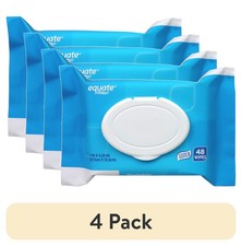  4 pack Flushable Wet Wipes Fresh Scent 48 Wipes