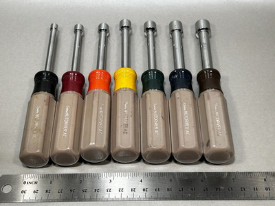 #ad Vintage HUSKY 7 pc Metric Nut Driver Set 5mm to 11mm FAST FREE SHIPPING $34.99