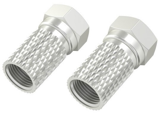 Антенный штекер Hama с адаптером F-Stecker 58мм 2 шт 1890₽