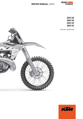 KTM Service Workshop Shop Manual Book 2023 250 XC.