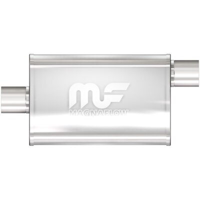 MagnaFlow 11225 Straight-Through Performance Muffler; 2.25in. Offset/Center; 4x1