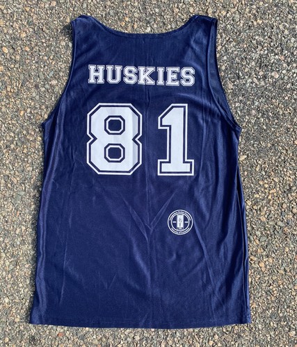 Vintage University of Connecticut UCONN Huskies 80s Basketball Jersey Size M - Picture 2 of 6