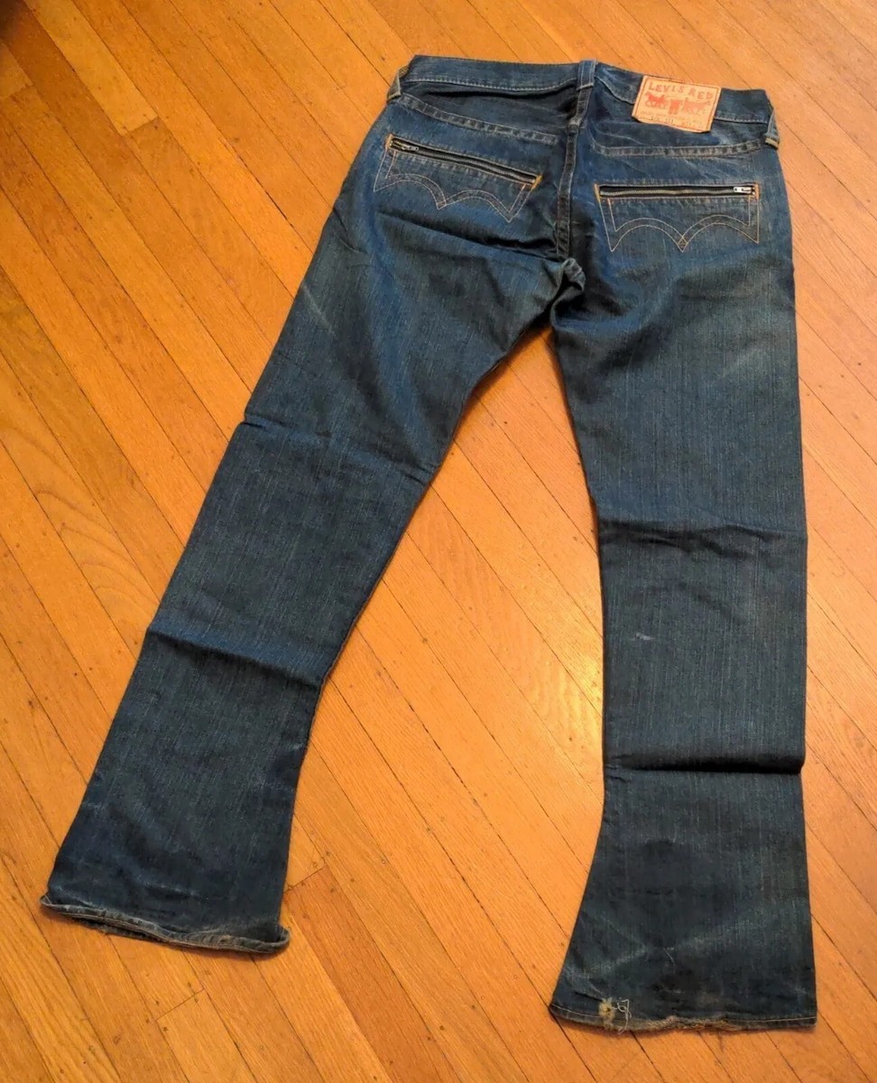 VinTagE LEVI'S RED COLLECTION 07M S03 LOW RISE FLARE JEANS 34×34
