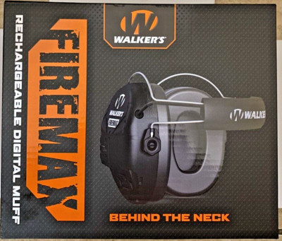Walker's FireMax Rechargeable Slim Behind-the-Neck Hearing Protection Earmuffs