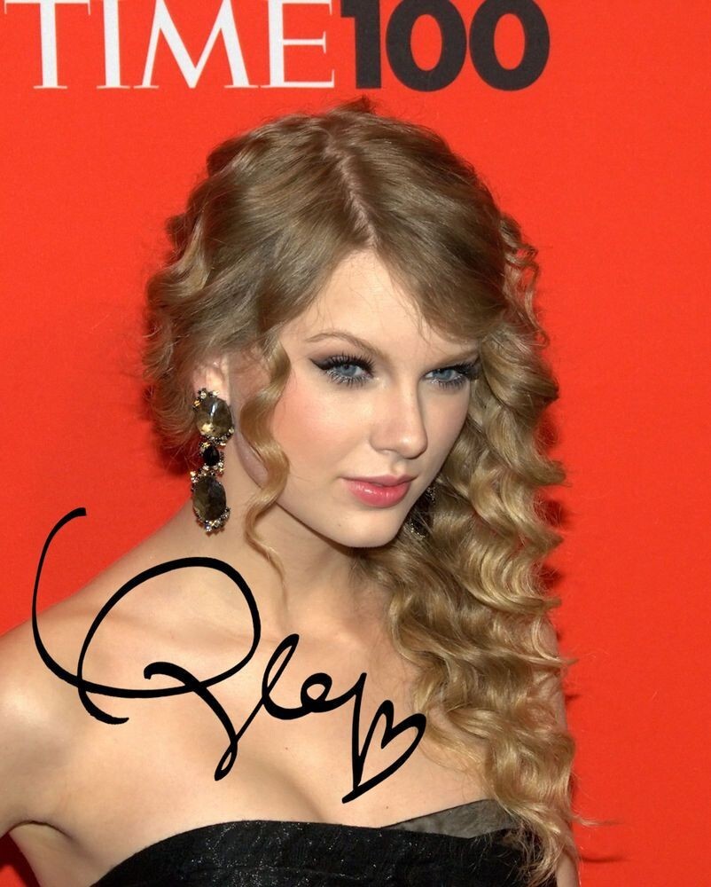 Taylor Swift PORTRAIT Autographed Photo Close Up REPRINT Auto | eBay