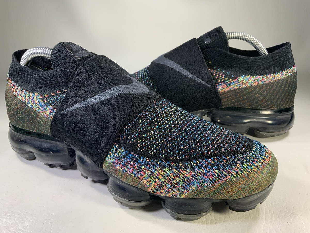 Nike Air Vapormax Flyknit Moc Black Multicolor Grey Volt Men Nike Air Vapormax Flyknit Moc Black Multicolor Grey Volt Men