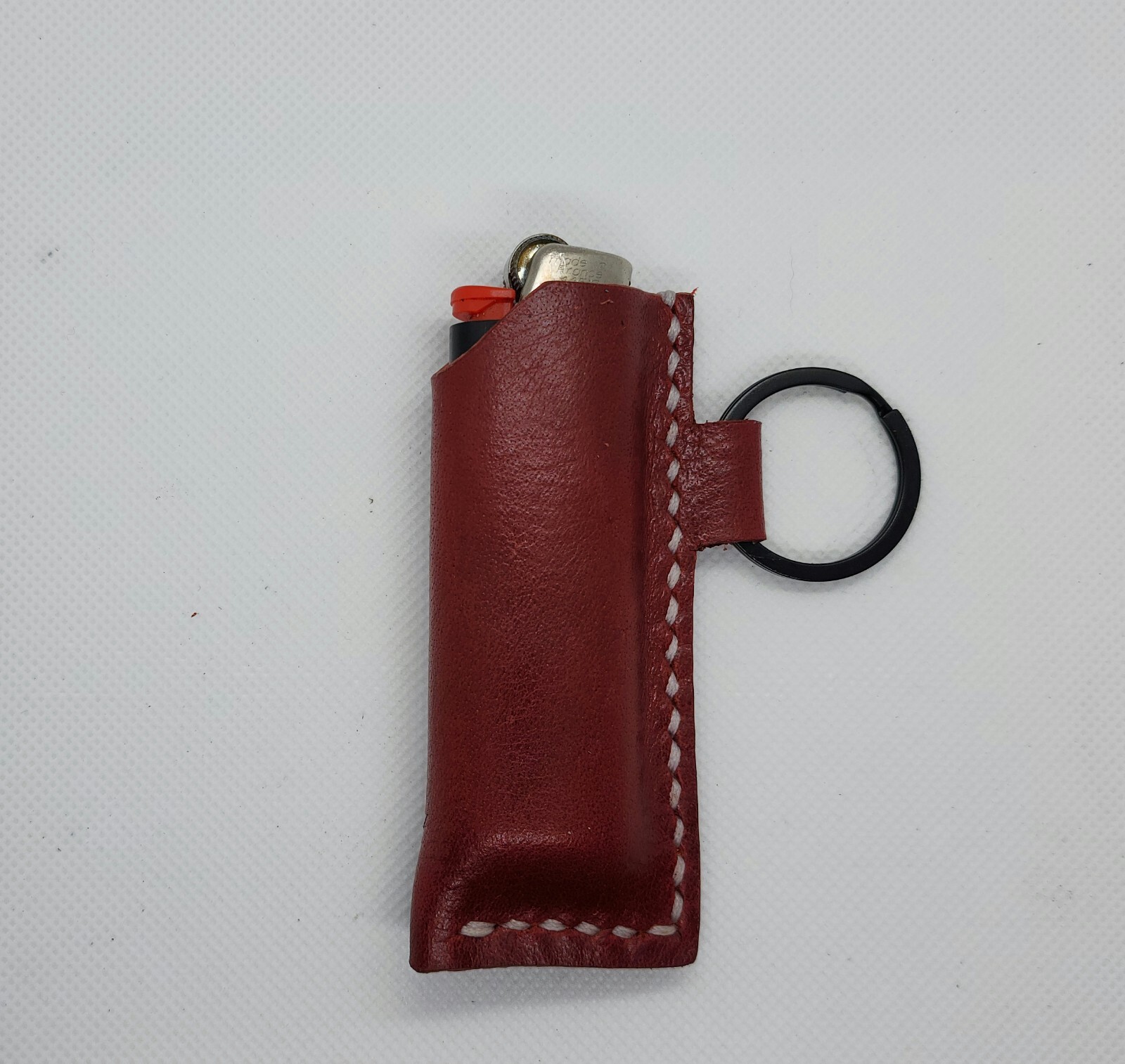 For Bic Lighters, Genuine Leather Keychain Case Holder  Hand&nbsp;Made In The USA