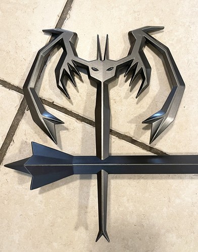 Disney Kingdom Hearts Pumpkinhead Keyblade Cosplay Plastic 35" Authentic RARE - Picture 10 of 17