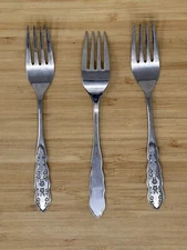 Home Concepts Rose Pattern Stainless Vintage Dinner Fork(s) 3 Available