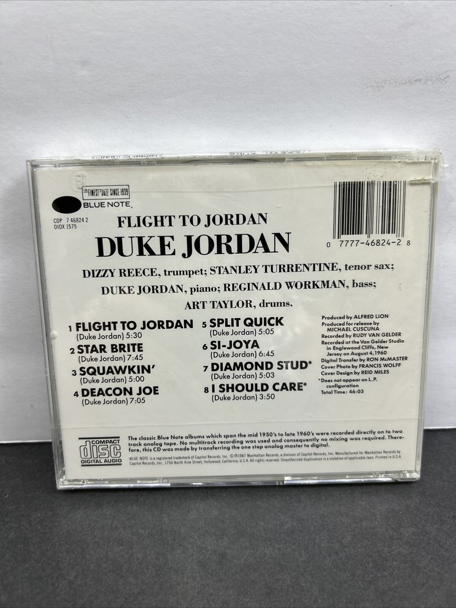 DUKE JORDAN Flight To Jordan 1987 NEW SEALED BLUE NOTE RECORDS CD