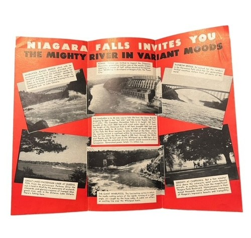 Mid Century Niagara Falls Canada Travel Brochure Grand Trunk Station - Picture 4 of 4