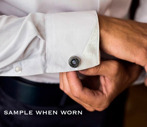 Vintage Camera Lens Photographer Handmade Glass Metal Cufflinks Wedding - Picture 7 of 11
