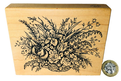 Rubber Ink Stempel Blumen Floral Kunst Handwerk Sammelalbum ncb