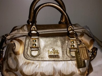 Coach Madison Op Art Ikat Sabrina Satchel - 13585 - MINT Condition