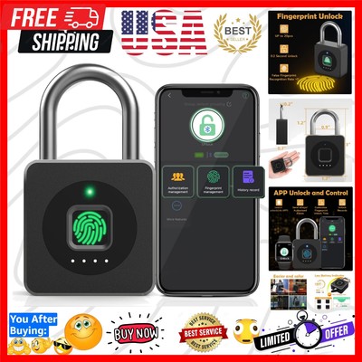 Smart Fingerprint Padlock - Biometric Keyless Lock for Ultimate Security