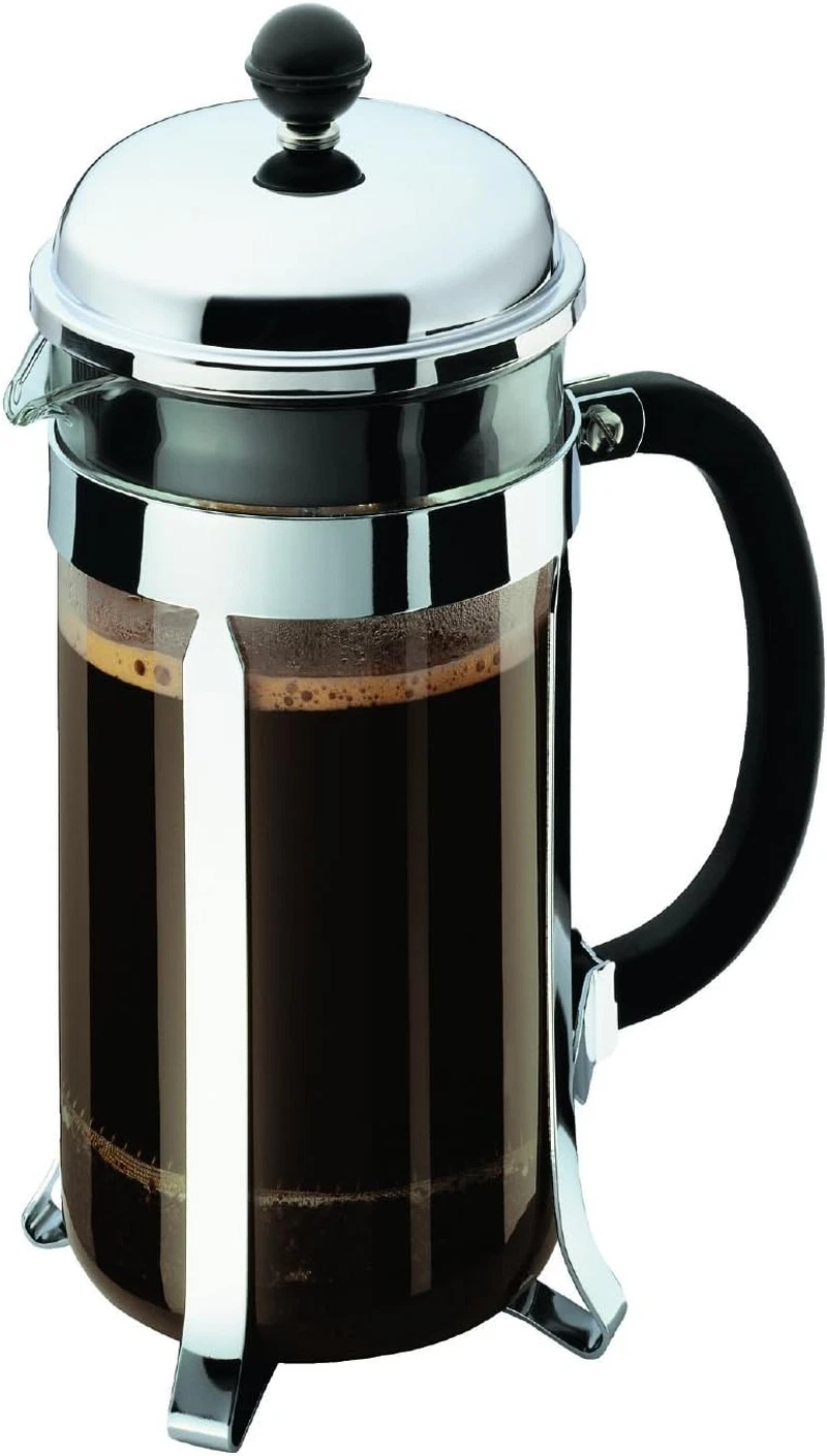 34Oz Chambord French Press Coffee Maker, High-Heat Borosilicate Glass, Polished