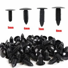 40x 5mm - 8mm Bumper Clips Car Auto Hole Plastic Rivets Fastener Fender Push Pin