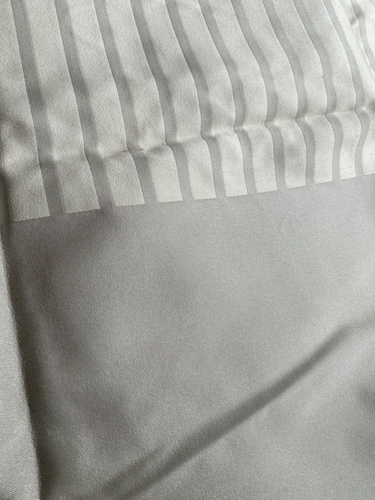 1.68m x 140cm Silk & Cotton Cream/Putty Brocade Furnishing fabric remnant crafts - Picture 3 of 5