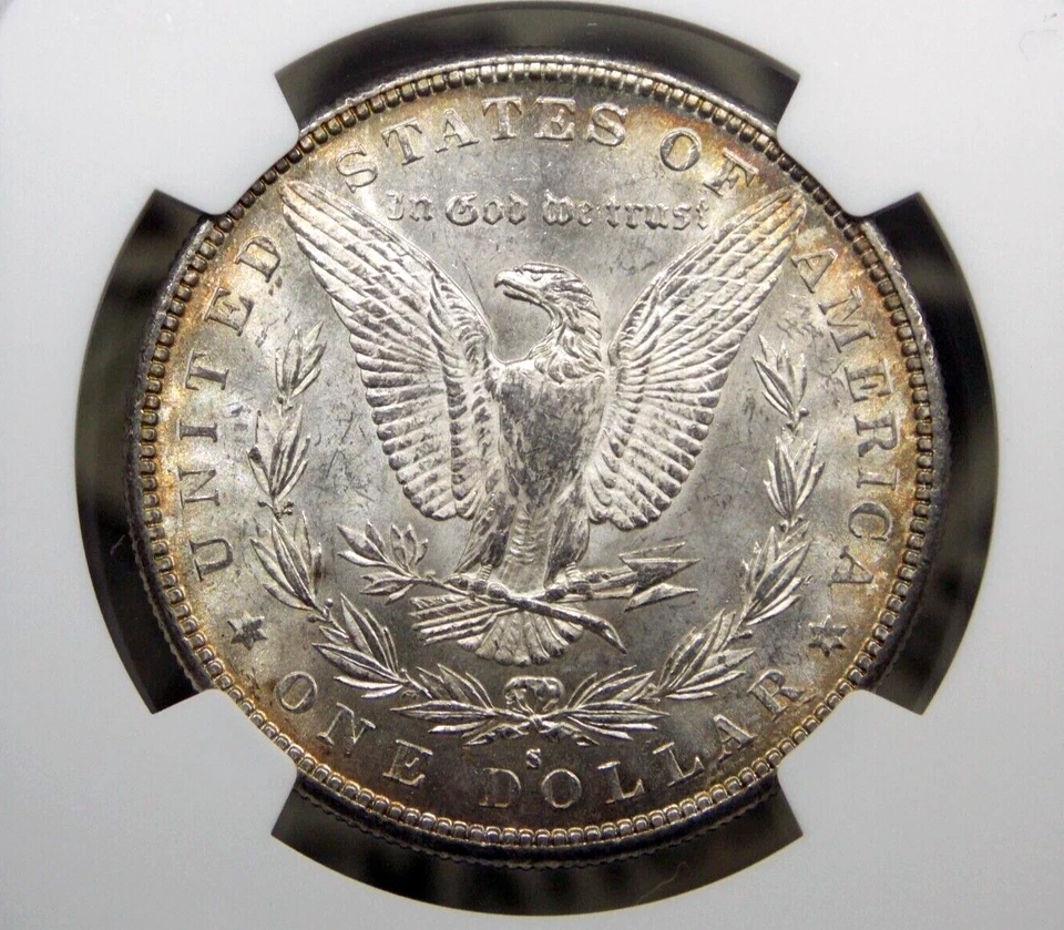1885 "S" Morgan SILVER Dollar $1 NGC MS61 #023 Unc Uncirculated ECC&C, Inc. - Image 2 of 4