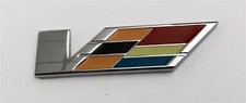 2004-17 Cadillac Cts Ats V Emblem 3.5 X 1 Chrome New