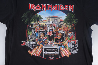 IRON MAIDEN Legacy Of The Beast 2022 Tour t shirt XXL Tampa
