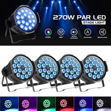 4X 270W 18LED PAR Lights RGBW Stage Light DMX512 DJ Disco Party Club Show Light