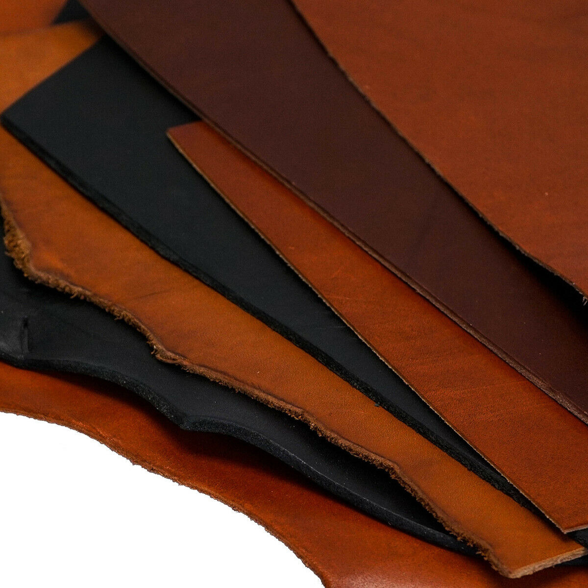 FLASH SALE! Bridle Leather Remnants 1 lb., USA, Great Quality