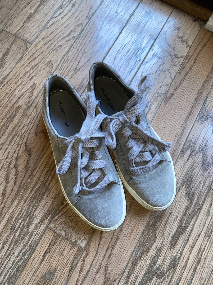 Helmut Lang Shoes Sneakers Women Gray Suede Margom Sole Italy 39