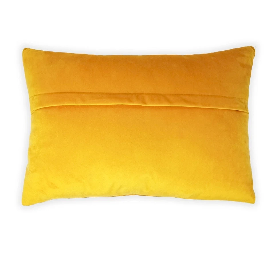 Funda Cojín Decorativa Bordada Hecha a Mano Dragón Tibetano Amarillo Foto 4 de 4