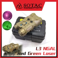 SOTAC L3 NGAL Green Red Dot Laser IR illuminator Sight Pointer LED White Light