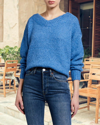 Club Monaco Women's Blue Chandails 