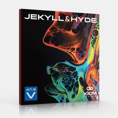 XIOM JEKYLL & HYDE 47,5 V Tischtennis Belag OFFIZIELLER UK-VERKÄUFER 79-074