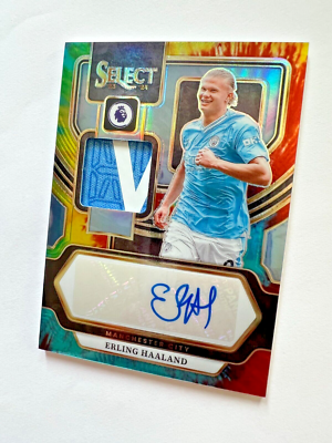 2023-24 Panini Select Premier League Erling Haaland Tie Dye Prizm