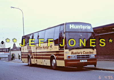 ORIGINAL 35mm DIA 4720 - William Hunter PLAXTON COACH HIL5347 Glasgow 6,4>95