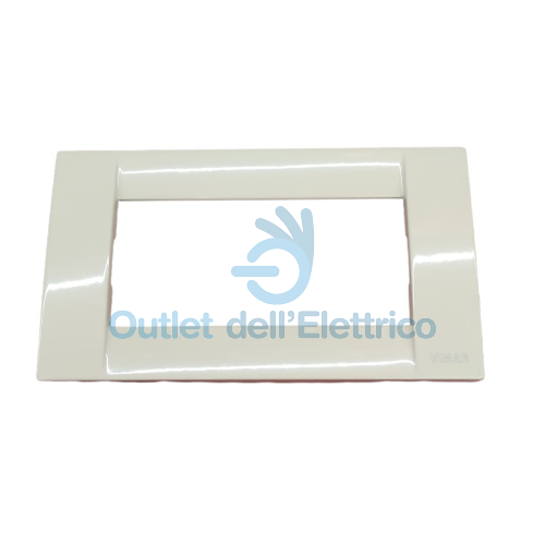 VIMAR 16734.10PLACCA CLASSICA 4 MODULI AVORIO VIMAR SERIE IDEA