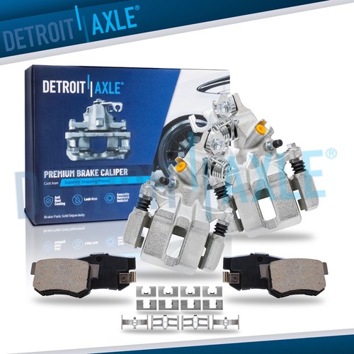 Rear Disc Calipers + Ceramic Brake Pads for 1998 2007 Honda Accord