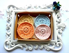 Reusable Cotton Face Pads Gentle Makeup Remover Rounds 4 Pack Washable Cleansing