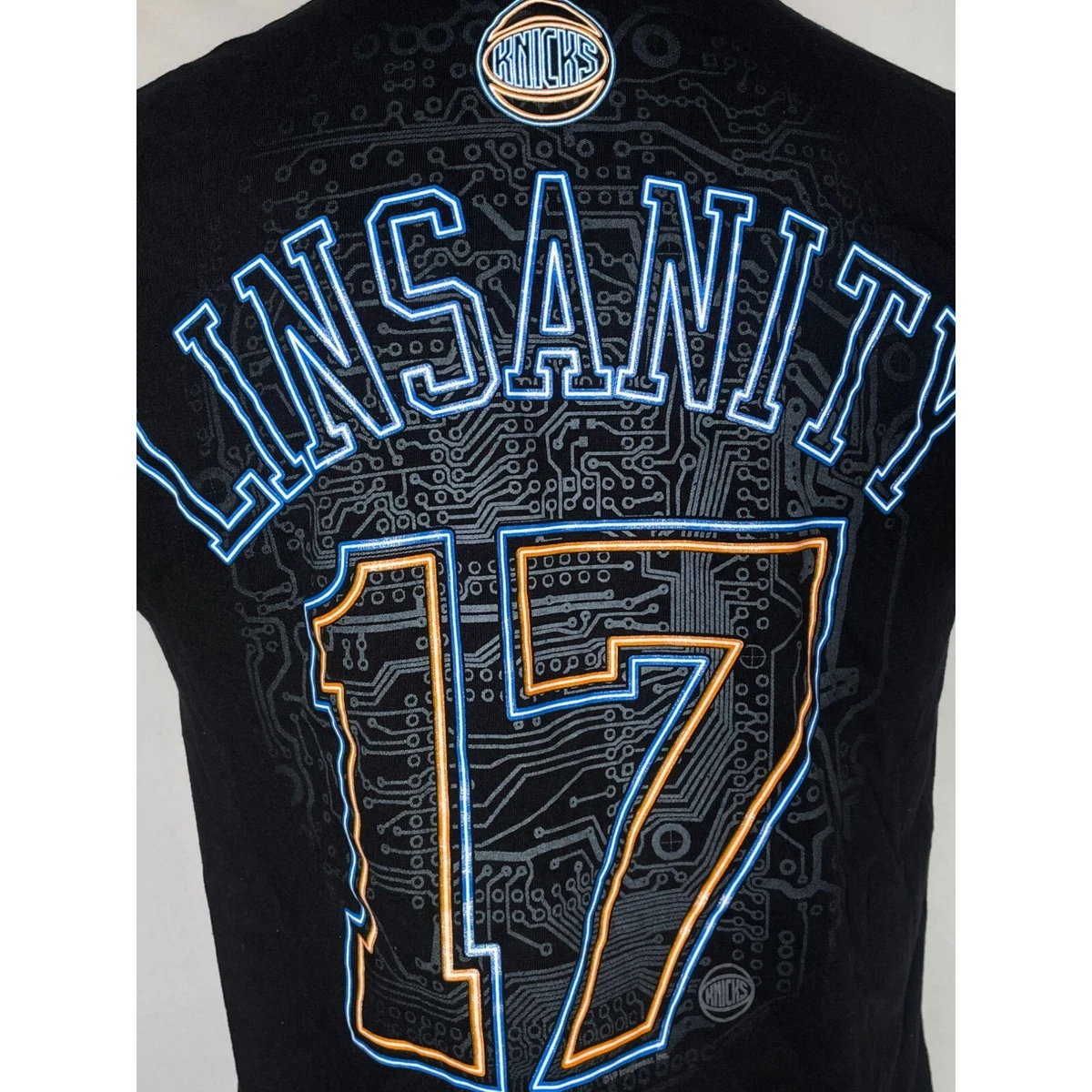 Jeremy Lin 17 New York Knicks Linsanity NBA Jersey Style T Shirt Men s MEDIUM