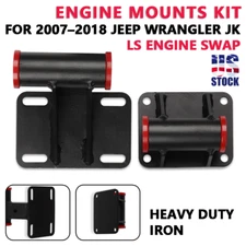US For Jeep wrangler JK Swap LS1 LSX LS2/3 GEN 3 LS Engine Mounts Kit 2007-2018