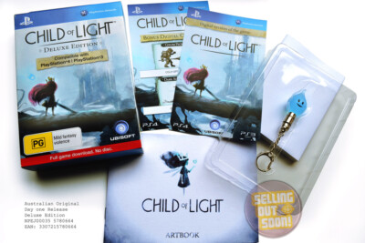 Child Of Light PS3+PS4 RPG Game *NEW *RARE *OZI *DELUXE Collectors Edition + DLC