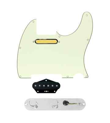 920D Gold Foil Pickup 4 way Reverse Knobs Mt Green/CH Pickguard for Tele Guitar