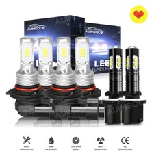 For Chevy Tahoe 2001-2006 6x Combo 9005 9006 LED Headlight 880 Fog Light 8000K