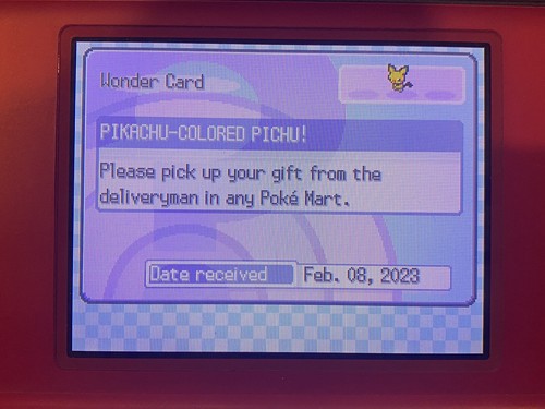 Pokemon Shiny Pikachu Colored Pichu Spiky Eared Pichu Event Distribution Service - Picture 7 of 24