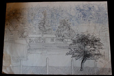 DDR Maler Professor Peuker Wolfgang Tusche Zeichnung Original Studie G. Fr&ouml;hlich