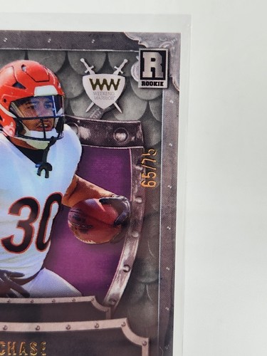 Wild Card Matte Chase Brown RC 65/75 Weekend Warrior 2023 Football Bengals WW-18 - Picture 2 of 3
