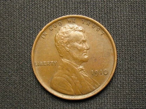 🔥OLD COLLECTIBLE COIN SALE- AU 1910 P LINCOLN WHEAT PENNY CENT 🔥 LOT #34*