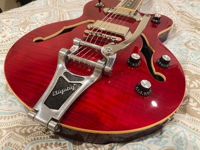 Used Epiphone / Wildkat Wine Red w/Bigsby, SN: 1609204584 | eBay